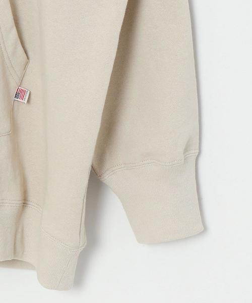 coen（コーエン）の「USAコットン裏毛フーデットパーカー（パーカー・レディース・ナチュラル/ホワイト/ダークグレー・FREE）」の4枚目の写真