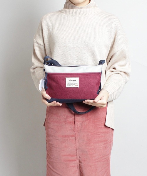 moz（モズ）の「moz(モズ) サコッシュショルダーバッグ ZZEI-21（ショルダーバッグ・レディース・ブラック/ネイビー/トリコロール・ONE SIZE）」の11枚目の写真