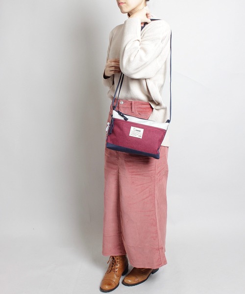 moz（モズ）の「moz(モズ) サコッシュショルダーバッグ ZZEI-21（ショルダーバッグ・レディース・ブラック/ネイビー/トリコロール・ONE SIZE）」の12枚目の写真