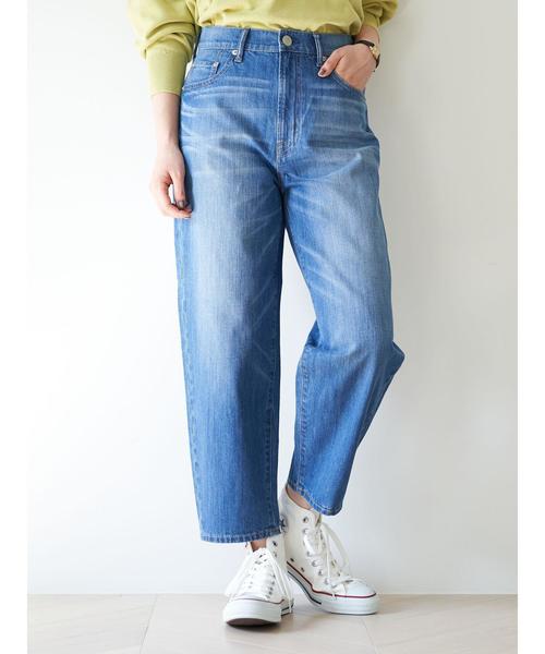 AMERICAN HOLIC（アメリカンホリック）の「バナナクロップドデニム　＊（デニムパンツ・レディース・インディゴブルー/ライトインディゴブルー・MEDIUM/LARGE）」の4枚目の写真