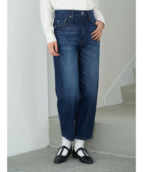 AMERICAN HOLIC（アメリカンホリック）の「バナナクロップドデニム　＊（デニムパンツ・レディース・インディゴブルー/ライトインディゴブルー・MEDIUM/LARGE）」の5枚目の写真