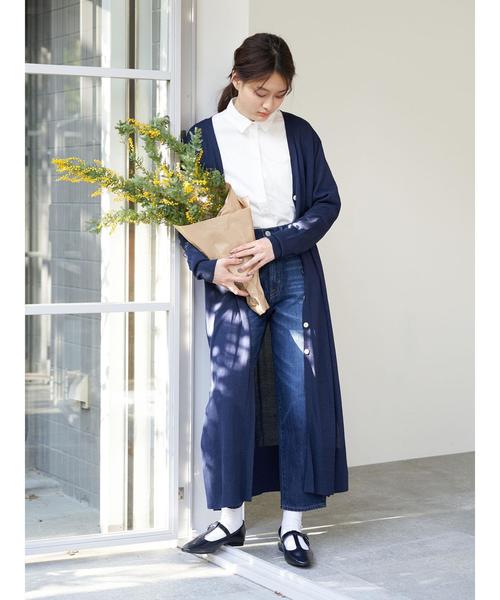 AMERICAN HOLIC（アメリカンホリック）の「バナナクロップドデニム　＊（デニムパンツ・レディース・インディゴブルー/ライトインディゴブルー・MEDIUM/LARGE）」の12枚目の写真