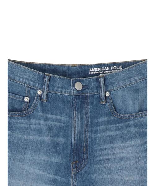 AMERICAN HOLIC（アメリカンホリック）の「バナナクロップドデニム　＊（デニムパンツ・レディース・インディゴブルー/ライトインディゴブルー・MEDIUM/LARGE）」の15枚目の写真