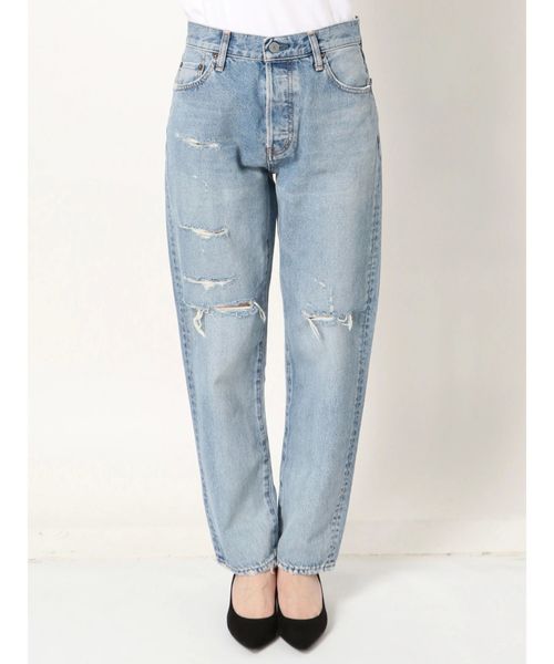 Ungrid（アングリッド）の「クラッシュボーイズデニム（デニムパンツ・レディース・ブルー・24inch/25inch/26inch）」の5枚目の写真