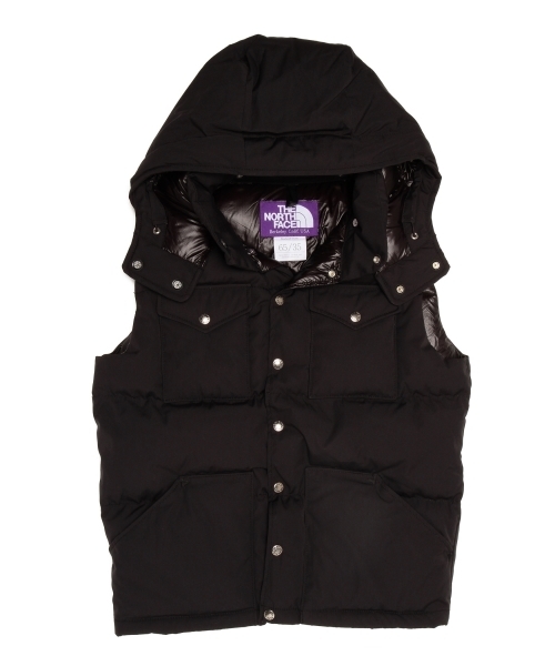 BEAMS（ビームス）の「【THE NORTH FACE PURPLE LABEL / 65/35 Hooded Sierra Vest】（ダウンベスト・メンズ・ブラック/ネイビー・SMALL/MEDIUM）」の21枚目の写真