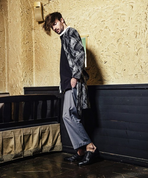 NO ID.（ノーアイディ）の「ボタンレスロングカーディガン（Tシャツ/カットソー・メンズ・ブラック/ネイビー/ワイン・1/2）」の20枚目の写真