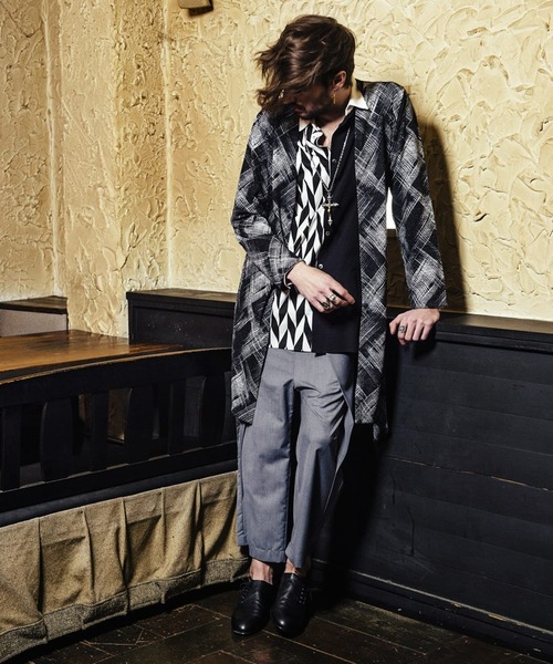 NO ID.（ノーアイディ）の「ボタンレスロングカーディガン（Tシャツ/カットソー・メンズ・ブラック/ネイビー/ワイン・1/2）」の21枚目の写真