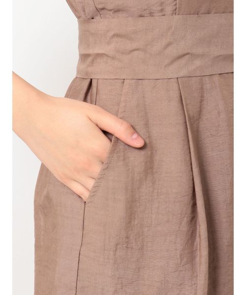 MERCURYDUO（マーキュリーデュオ）の「ボリュームスリーブカシュクールコンビネソン（ワンピース・レディース・ブラック/ブラウン・FREE）」の20枚目の写真