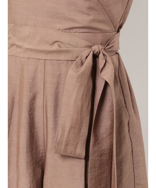 MERCURYDUO（マーキュリーデュオ）の「ボリュームスリーブカシュクールコンビネソン（ワンピース・レディース・ブラック/ブラウン・FREE）」の4枚目の写真