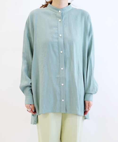 DouDou（ドゥドゥ）の「バックフレアブラウス（シャツ/ブラウス・レディース・オフホワイト/オレンジ/ミント・FREE）」の20枚目の写真