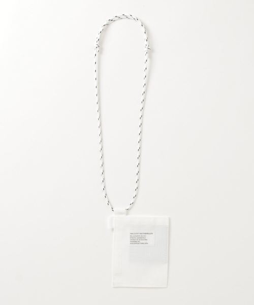 SABLE CLUTCH（セーブルクラッチ）の「EASY TAG WALLET - NECK CORD wWHITE（コインケース・レディース・ホワイト/シルバー・ONE SIZE）」の4枚目の写真