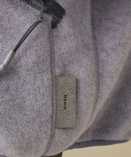 Name.（ネーム）の「【Name.】フリースハーフジップフーデッドブルゾン/NMCU-20AW-003（スウェット・メンズ・パープル/ブラック・1/0/2）」の19枚目の写真