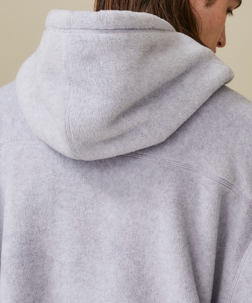 Name.（ネーム）の「【Name.】フリースハーフジップフーデッドブルゾン