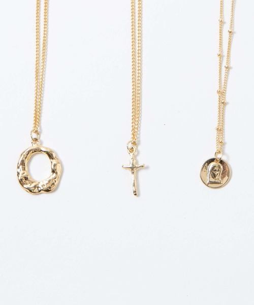 WEGO（ウィゴー）の「WEGO/【3点セット】コインネックレス（ネックレス・レディース・シルバー/ゴールド・FREE）」の2枚目の写真