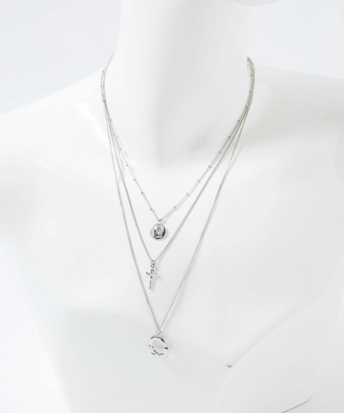 WEGO（ウィゴー）の「WEGO/【3点セット】コインネックレス（ネックレス・レディース・シルバー/ゴールド・FREE）」の6枚目の写真