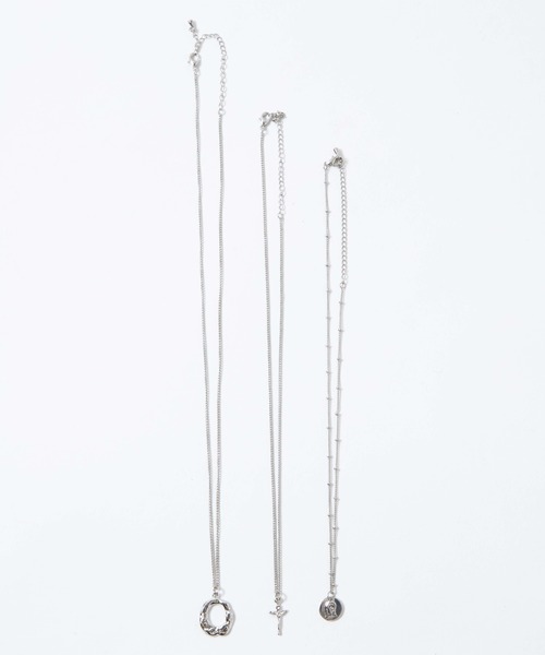 WEGO（ウィゴー）の「WEGO/【3点セット】コインネックレス（ネックレス・レディース・シルバー/ゴールド・FREE）」の3枚目の写真