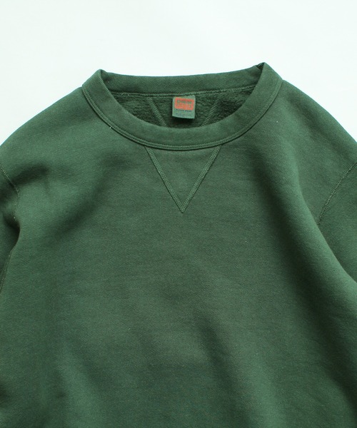 Denime（ドゥニーム）の「【MADE IN JAPAN】SWEATSHIRT VINTAGE WASH（スウェット・メンズ・ネイビー/グリーン/オートミール/スミクロ・SMALL/MEDIUM/LARGE）」の10枚目の写真