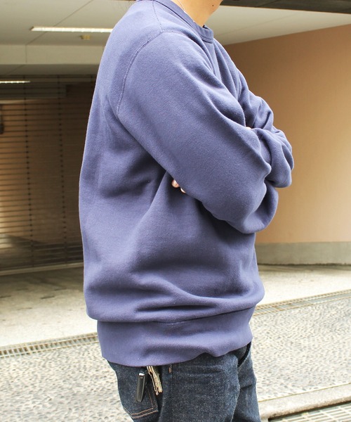 Denime（ドゥニーム）の「【MADE IN JAPAN】SWEATSHIRT VINTAGE WASH（スウェット・メンズ・ネイビー/グリーン/オートミール/スミクロ・SMALL/MEDIUM/LARGE）」の18枚目の写真