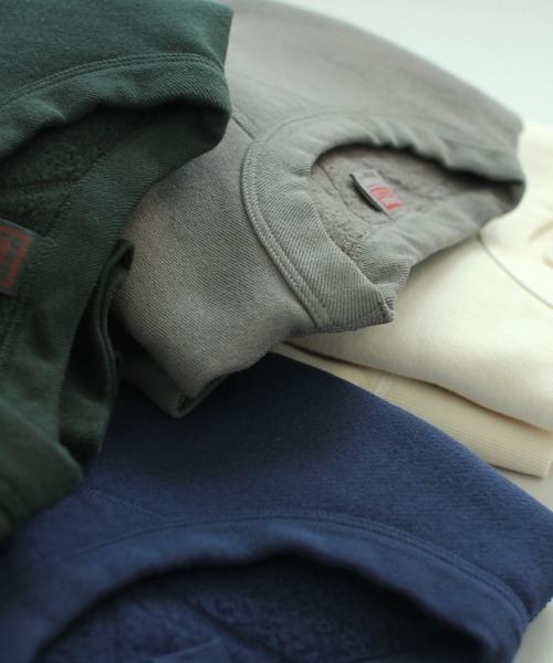 Denime（ドゥニーム）の「【MADE IN JAPAN】SWEATSHIRT VINTAGE WASH（スウェット・メンズ・ネイビー/グリーン/オートミール/スミクロ・SMALL/MEDIUM/LARGE）」の20枚目の写真