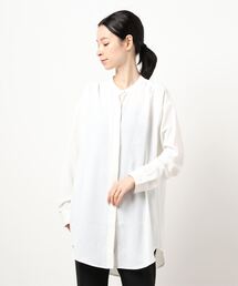 Te chichi TERRASSE | バンドカラーチュニックシャツ(シャツ/ブラウス)