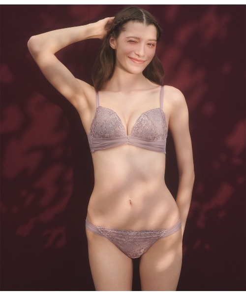 バック脚ぐりはレースで、洋服にラインが響きにくい】ナイスバディ