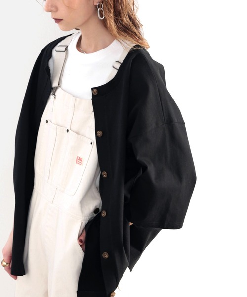 classicalelf(クラシカルエルフ)の「キッズ 綿100%しっかり生地。2way楽しめる5分袖カーディガン(Tシャツ/カットソー・キッズ・ホワイト/ブラック/ナチュラル・130/140/150/160)」の21枚目の写真