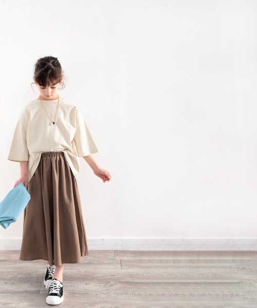 classicalelf(クラシカルエルフ)の「キッズ 綿100%しっかり生地。2way楽しめる5分袖カーディガン(Tシャツ/カットソー・キッズ・ホワイト/ブラック/ナチュラル・130/140/150/160)」の16枚目の写真