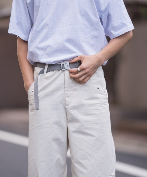 INTER FACTORY（インターファクトリー）の「WEARISTA Suzu - ミニマルカーゴパンツ　made in INTER FACTORY（カーゴパンツ・メンズ・ホワイト/ネイビー・MEDIUM/LARGE）」の8枚目の写真