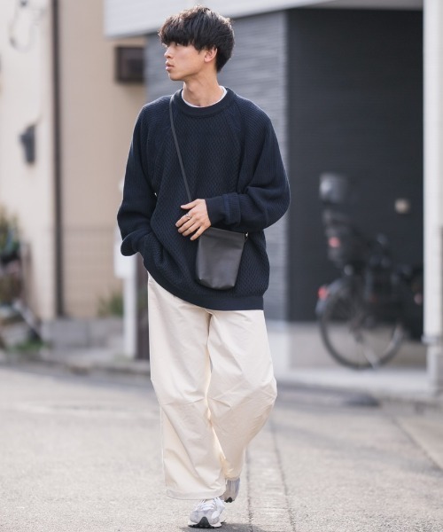 INTER FACTORY（インターファクトリー）の「WEARISTA Suzu - ミニマルカーゴパンツ　made in INTER FACTORY（カーゴパンツ・メンズ・ホワイト/ネイビー・MEDIUM/LARGE）」の6枚目の写真