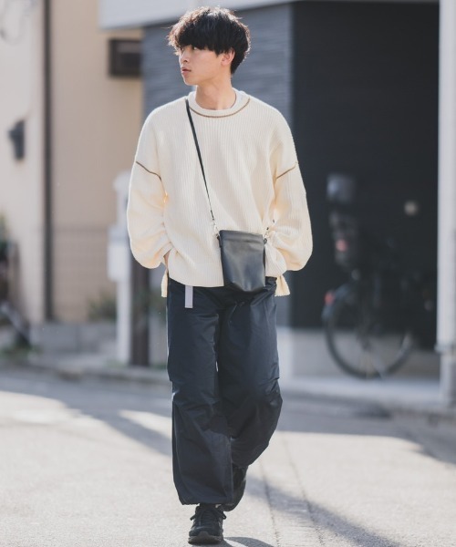 INTER FACTORY（インターファクトリー）の「WEARISTA Suzu - ミニマルカーゴパンツ　made in INTER FACTORY（カーゴパンツ・メンズ・ホワイト/ネイビー・MEDIUM/LARGE）」の9枚目の写真