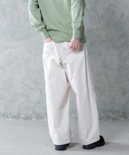 INTER FACTORY（インターファクトリー）の「WEARISTA Suzu - ミニマルカーゴパンツ　made in INTER FACTORY（カーゴパンツ・メンズ・ホワイト/ネイビー・MEDIUM/LARGE）」の16枚目の写真