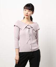 アプワイザーリッシェ　洗える3wayセーラーカラーニット　ピンク　7分袖 55671908_26_d_215.jpg