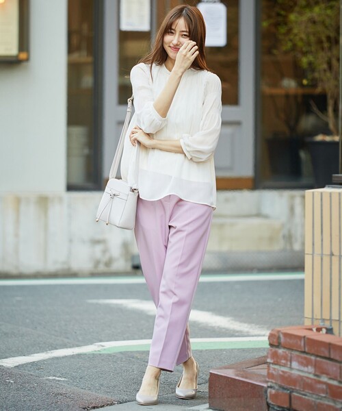 ANY SIS(エニィスィス)の「【美人百花5月号掲載】プリーツシフォン ブラウス(シャツ/ブラウス・レディース・ピンク系/アイボリー系/ブラック系・4)」の4枚目の写真