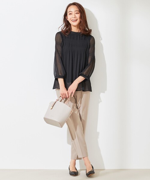 ANY SIS(エニィスィス)の「【美人百花5月号掲載】プリーツシフォン ブラウス(シャツ/ブラウス・レディース・ピンク系/アイボリー系/ブラック系・4)」の6枚目の写真