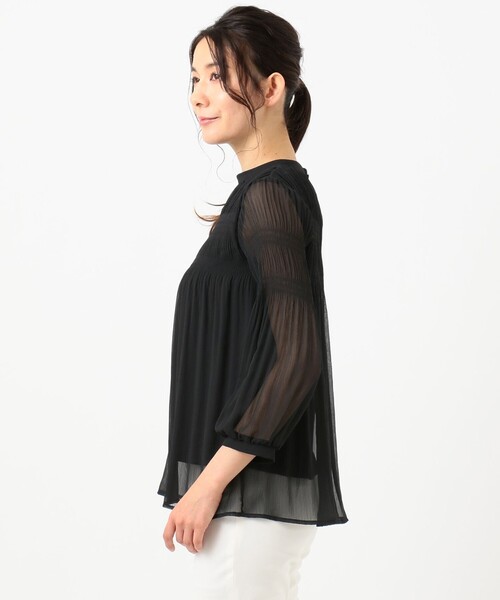 ANY SIS(エニィスィス)の「【美人百花5月号掲載】プリーツシフォン ブラウス(シャツ/ブラウス・レディース・ピンク系/アイボリー系/ブラック系・4)」の11枚目の写真