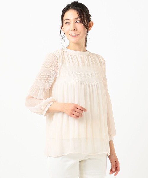 ANY SIS(エニィスィス)の「【美人百花5月号掲載】プリーツシフォン ブラウス(シャツ/ブラウス・レディース・ピンク系/アイボリー系/ブラック系・4)」の19枚目の写真
