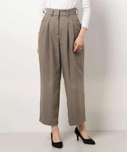 N.(N. Natural Beauty Basic)(エヌエヌナチュラルビューティーベーシック)の「2タックハイウエストパンツ(その他パンツ・レディース・ピンク/ブルー/ベージュ・MEDIUM)」の15枚目の写真