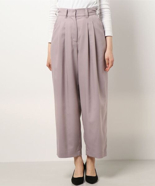 N.(N. Natural Beauty Basic)(エヌエヌナチュラルビューティーベーシック)の「2タックハイウエストパンツ(その他パンツ・レディース・ピンク/ブルー/ベージュ・MEDIUM)」の21枚目の写真