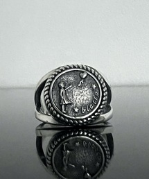 【blatto 925silver】925シルバー　アートコイン　デザイン　リング  フリーサイズ