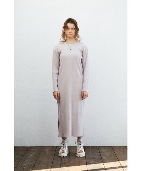 セール Long Rib ドレス ワンピース Moussy マウジー のファッション通販 Zozotown