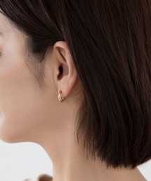 colleca la | ノンホール・2連フープイヤリング(イヤリング)