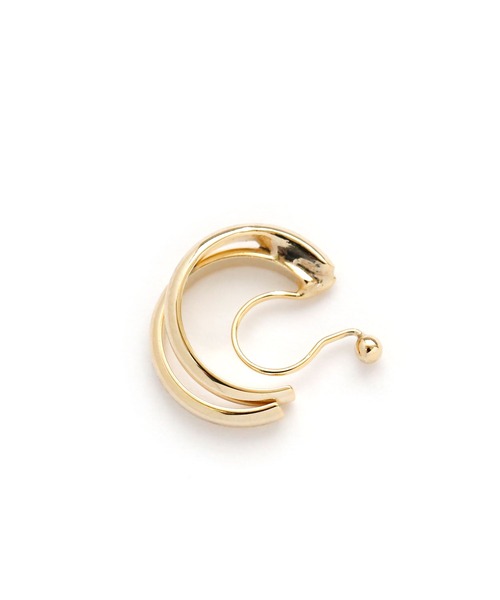 colleca la（コレカラ）の「ノンホール・2連フープイヤリング（イヤリング・レディース・シルバー/ゴールド・FREE）」の9枚目の写真