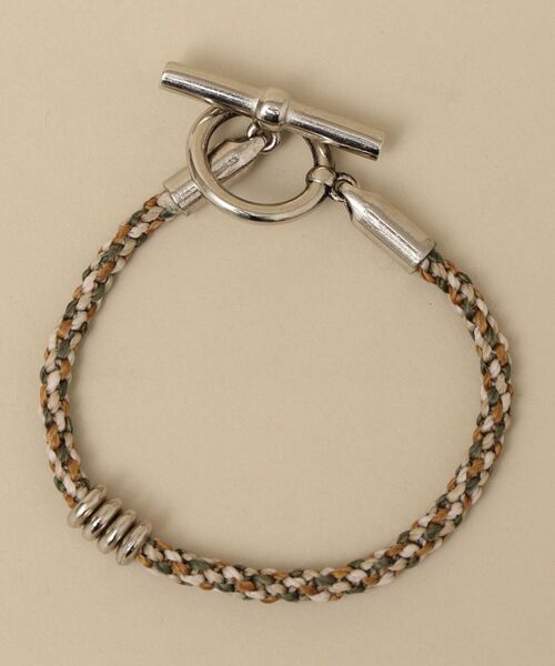 wakami（ワカミ）の「【SHIPS別注】WAKAMI: ワックスコード ブレスレット（ブレスレット・メンズ・ネイビー/レッド/オリーブ・ONE SIZE）」の2枚目の写真