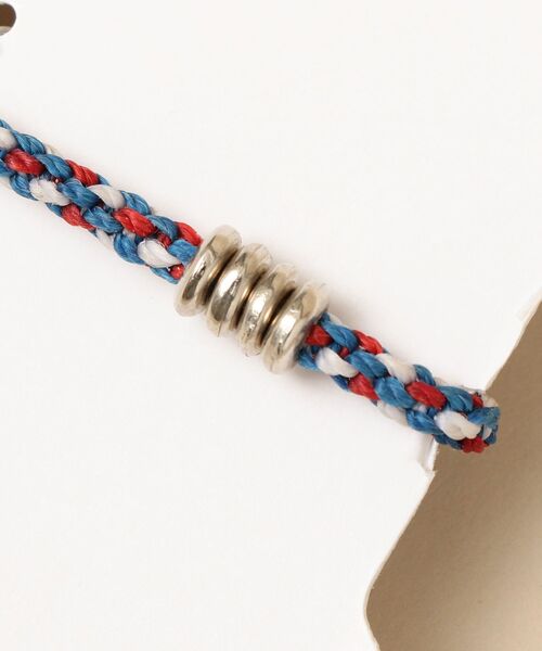 wakami（ワカミ）の「【SHIPS別注】WAKAMI: ワックスコード ブレスレット（ブレスレット・メンズ・ネイビー/レッド/オリーブ・ONE SIZE）」の4枚目の写真