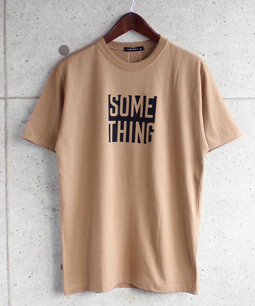 SHISKY(シスキー)の「プリント半袖Tシャツ カットソー(Tシャツ/カットソー・メンズ・モカ/ベージュ系/オフホワイト/オレンジ/ラベンダー/ホワイト系/ベージュ/ブラック/チャコール/ミント・M/L/XL)」の6枚目の写真