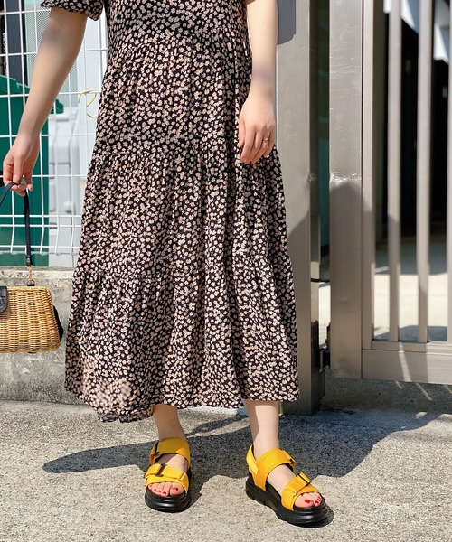 Sugar Sugar（シュガーシュガー）の「【SUGAR SUGAR シュガーシュガー】ベルクロスポーツサンダル（サンダル・レディース・カーキ/レッド/ブラック/グレー/ベージュ/マスタード・S/LL/M/L）」の16枚目の写真