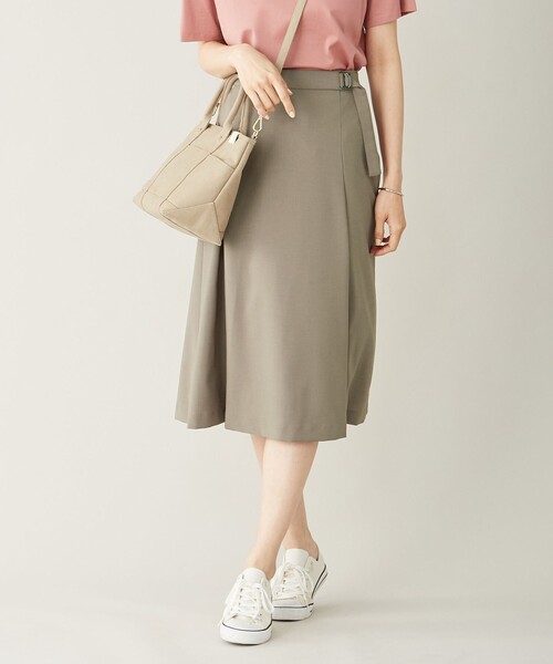 J.PRESS Ladies(J.プレス レディス)の「【洗える】ドライタッチツイルストレッチ スカート(スカート・レディース・ブラック系/ブラウン系/ダルブルー系・S/XS/XXS)」の3枚目の写真