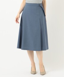 【洗える】ドライタッチツイルストレッチ スカート