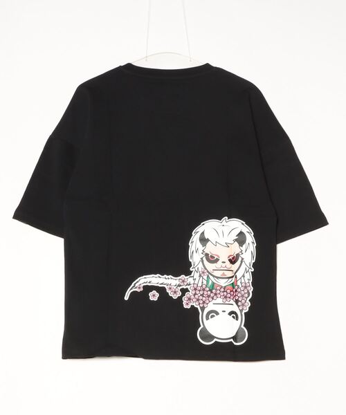 HIPANDA ハイパンダ レディース 歌舞伎プリント ビッグシルエット 半袖Tシャツ（Tシャツ/カットソー）｜HIPANDA（ハイパンダ）