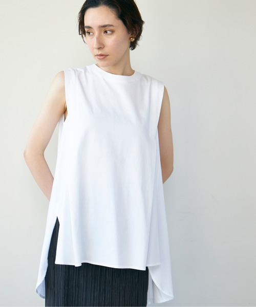 GALLARDAGALANTE（ガリャルダガランテ）の「タックフレアカットソー（Tシャツ/カットソー・レディース・チャコールグレー/パープル/ブラウン/ホワイト/レッド/グリーン/ブラック・FREE）」の11枚目の写真